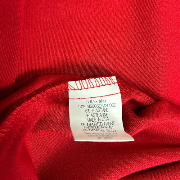 Theory Olethea Red Fit and Flare Mini Dress Size 4 Small NWT WITH FLAW - Picture 6 of 7